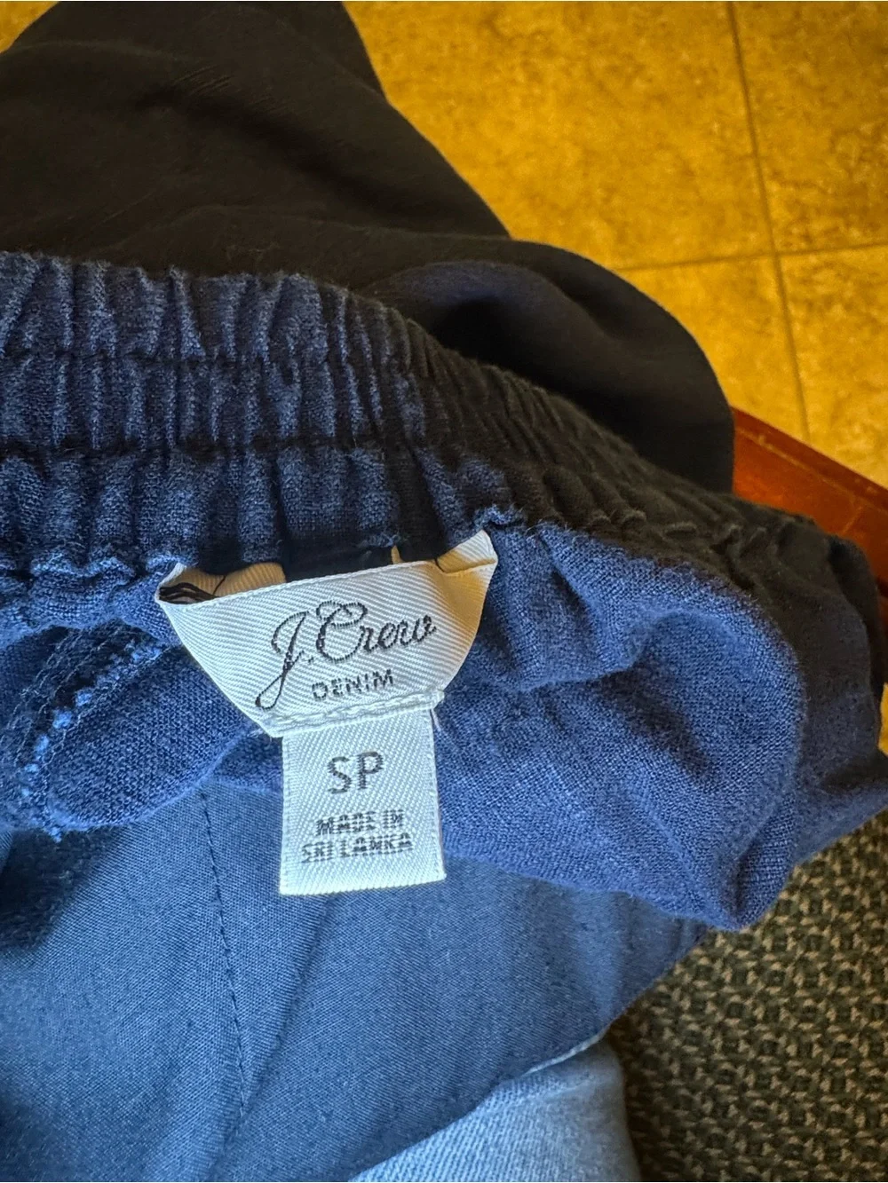 Women’s J. Crew Casual Elastic-Waist Navy Pants